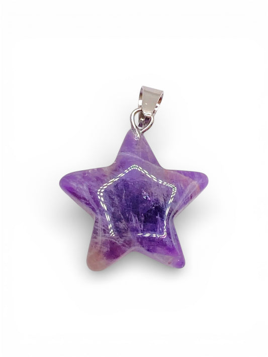 PENDENTIF ÉTOILE - AMÉTHYSTE