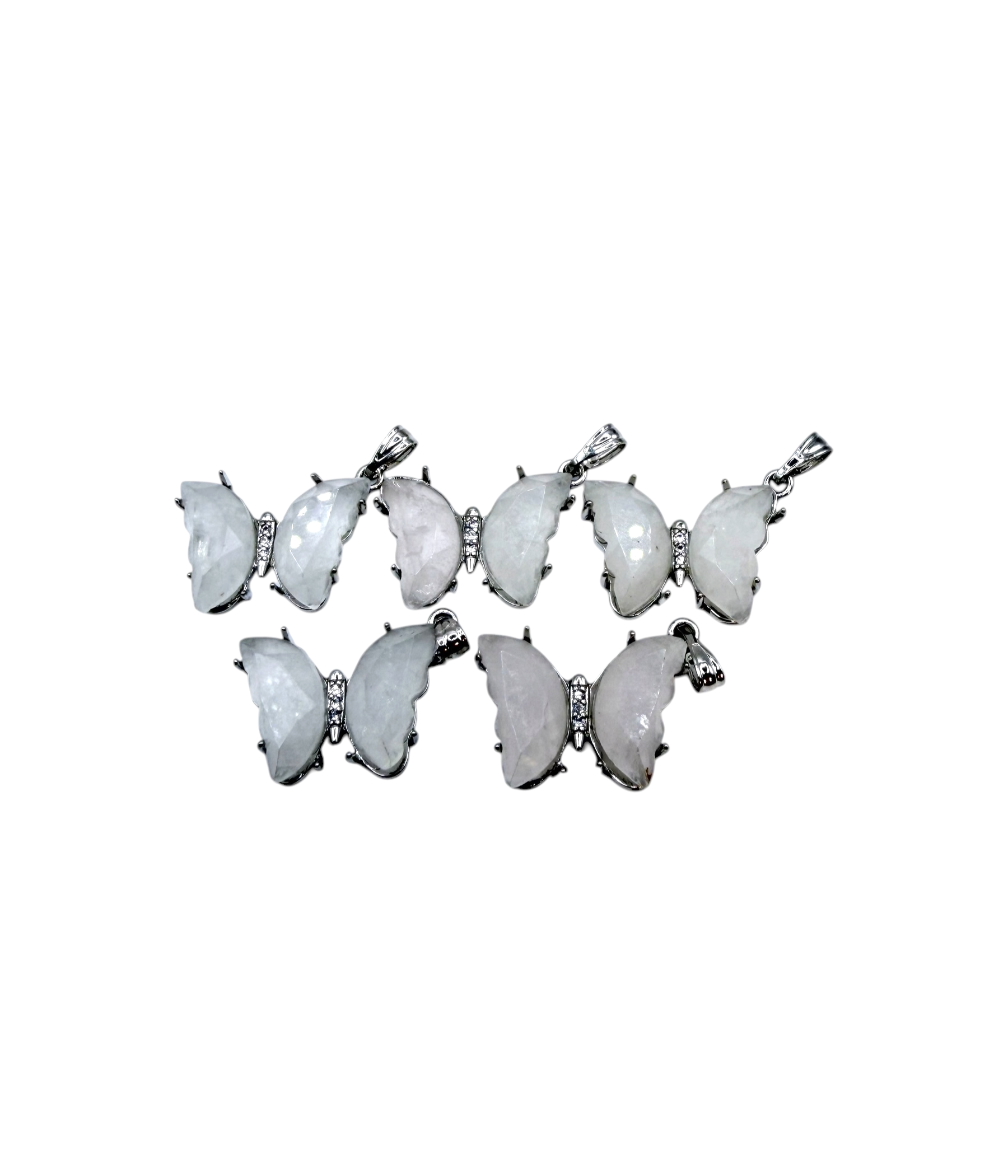PENDENTIF PAPILLON SERTIE - CRISTAL DE ROCHE