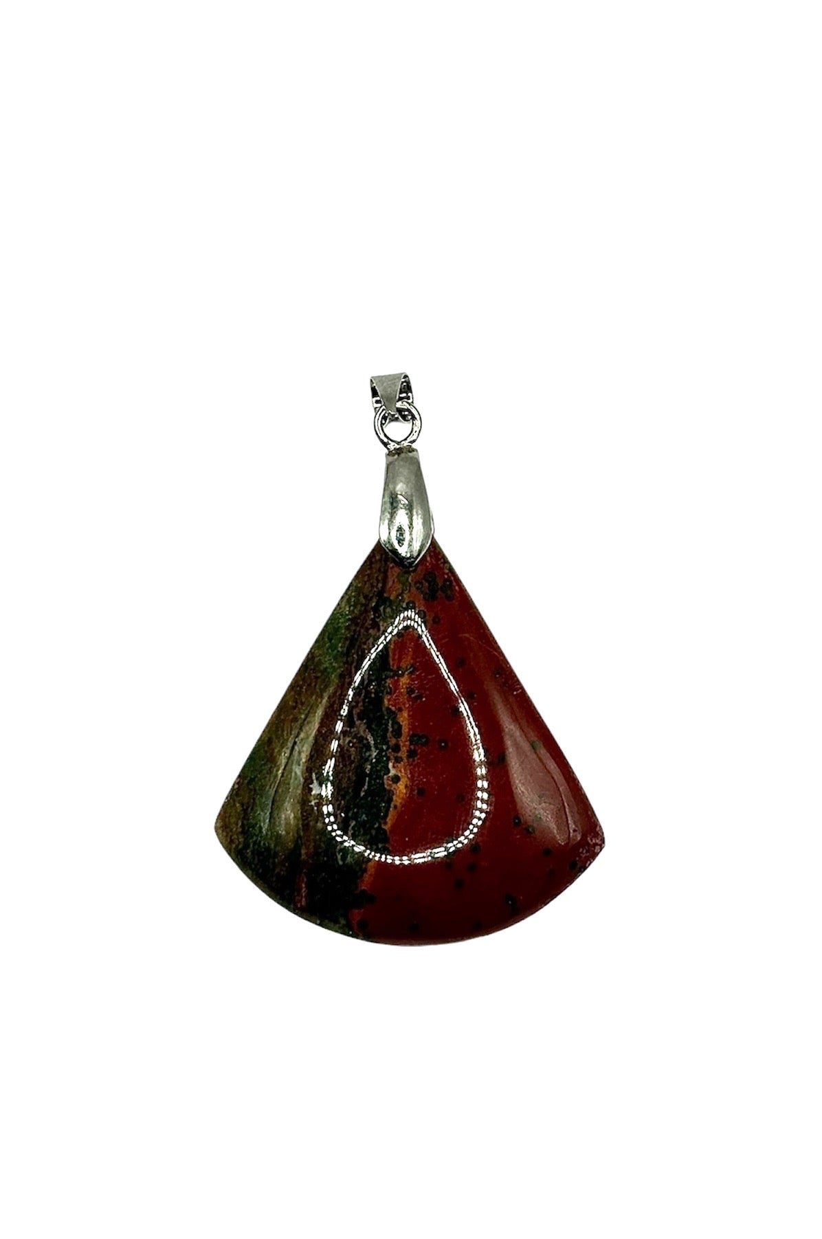 PENDENTIF JASPE POLYCHROME  (la pièce)