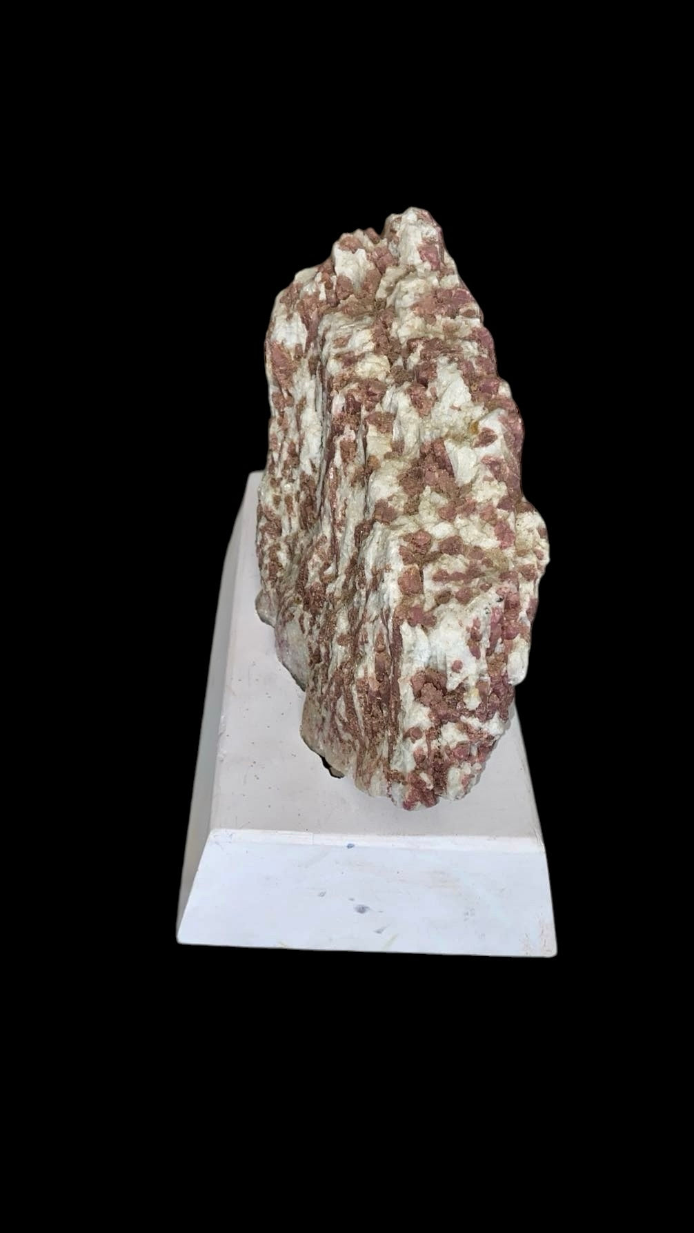 TOURMALINE ROSE BRUT AVEC SUPPORT EN BOIS 4,40 KG