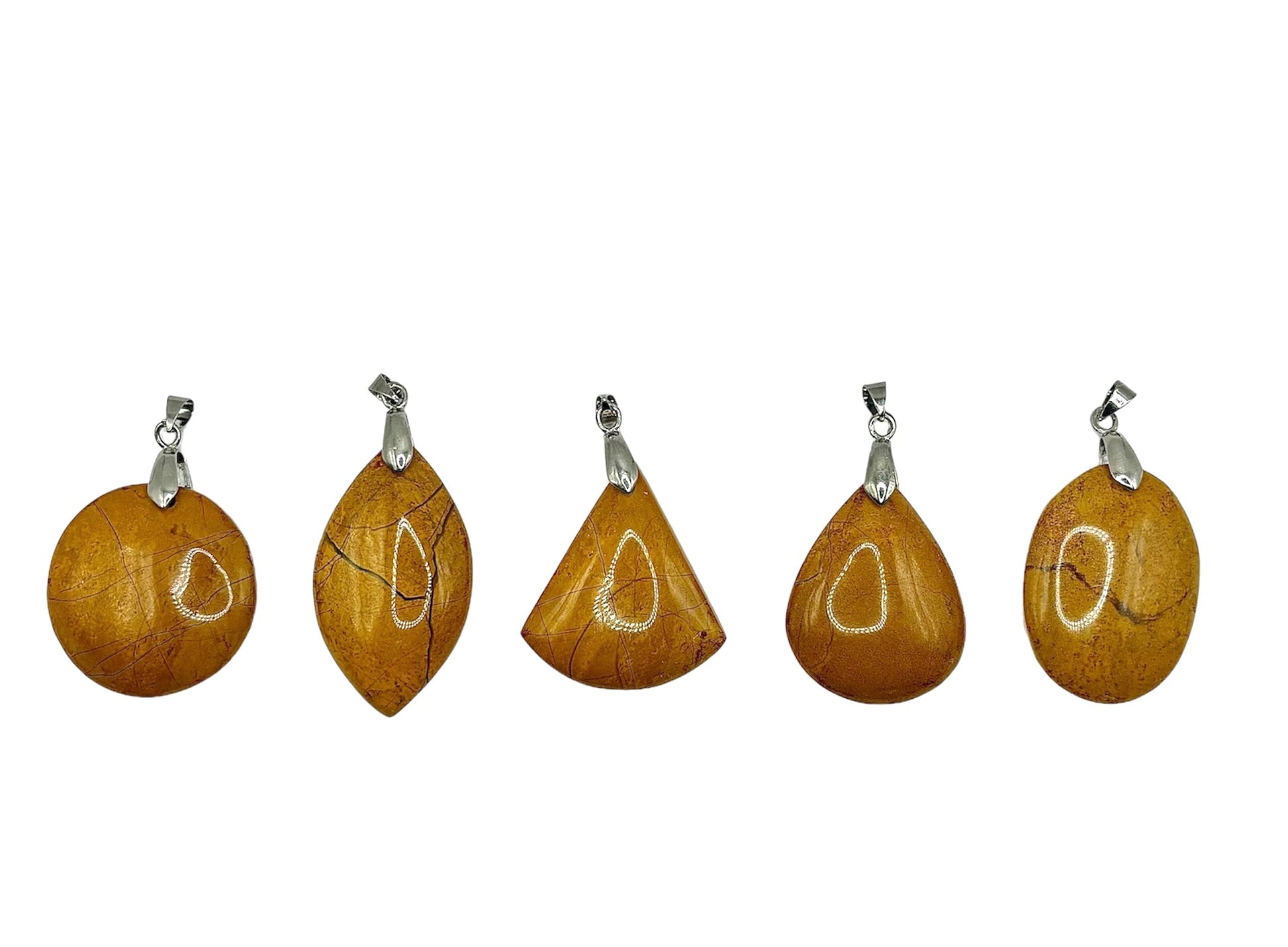 PENDENTIF JASPE JAUNE (la pièce)