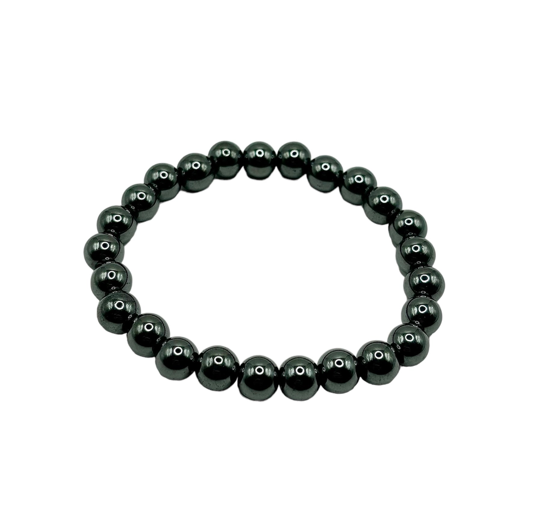 BRACELET HÉMATITE 8MM QUALITÉ A (la pièce)
