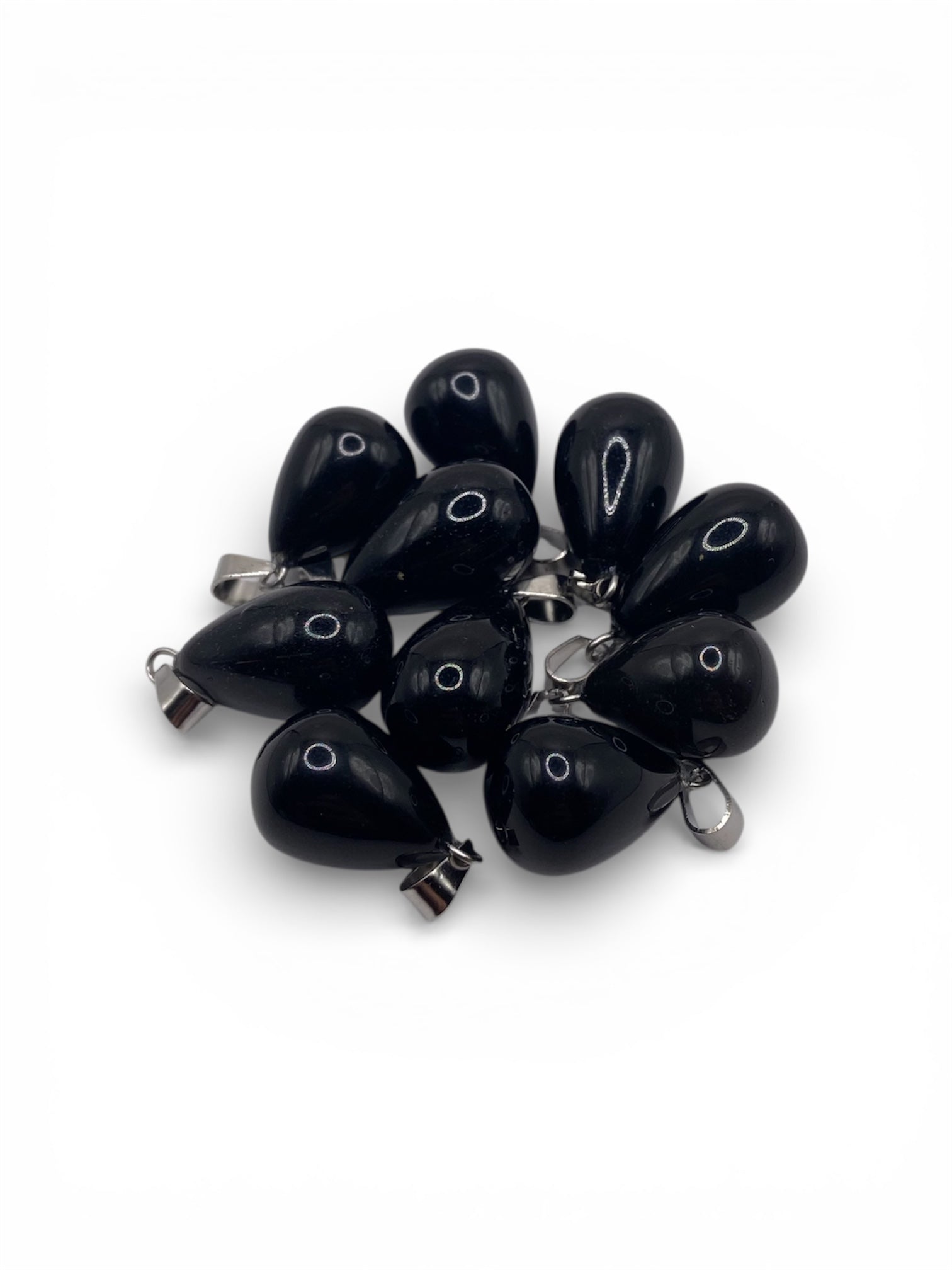 PENDENTIF GOUTTE 3D - ONYX