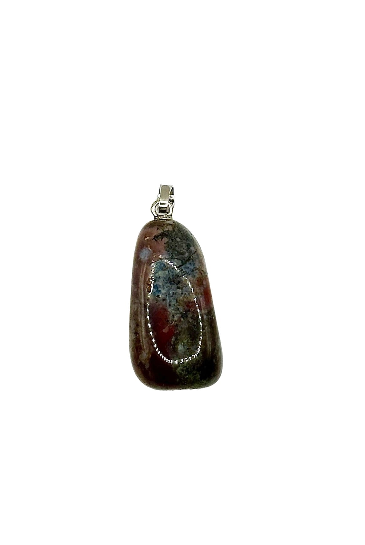 PENDENTIF PIERRE FINE HÉLIOTROPE (la pièce)