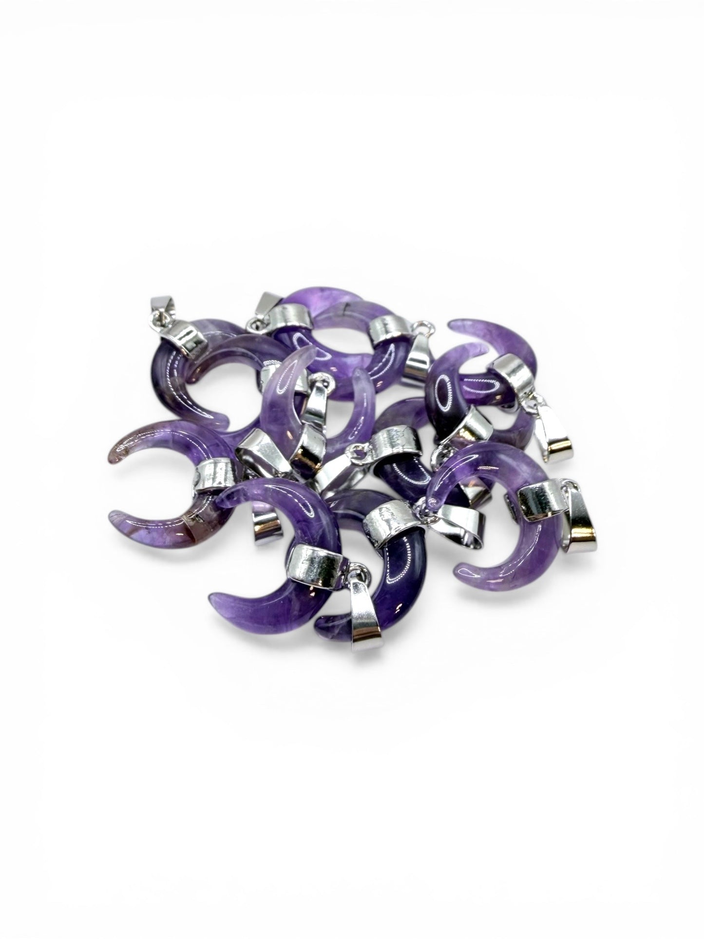 PENDENTIF CORNE - AMETHYSTE
