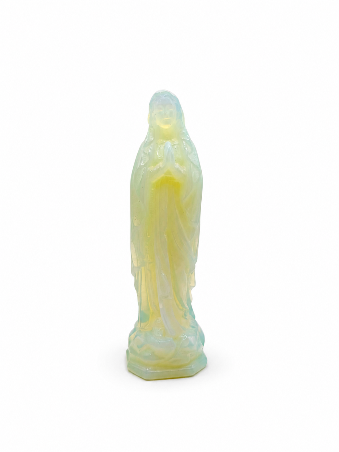Vierge Marie en prière - Pierre de Lune de synthèse