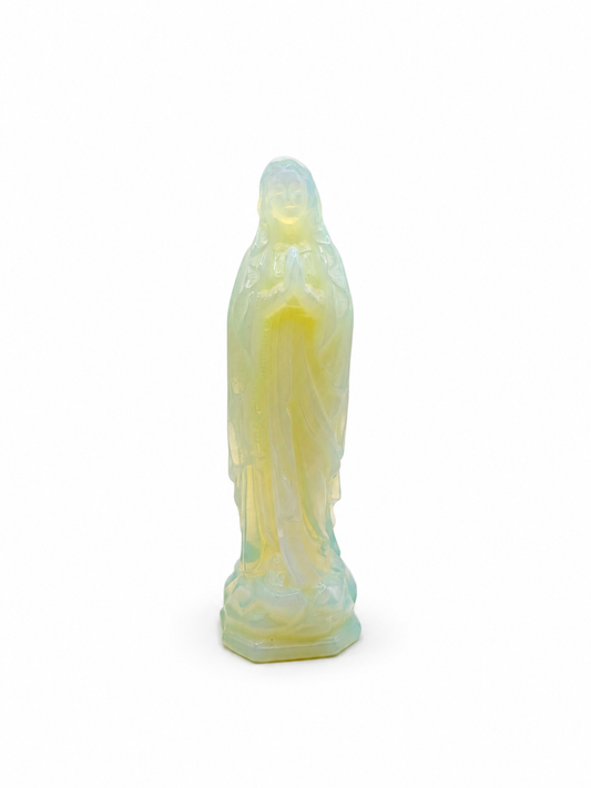 Vierge Marie en prière - Pierre de Lune de synthèse