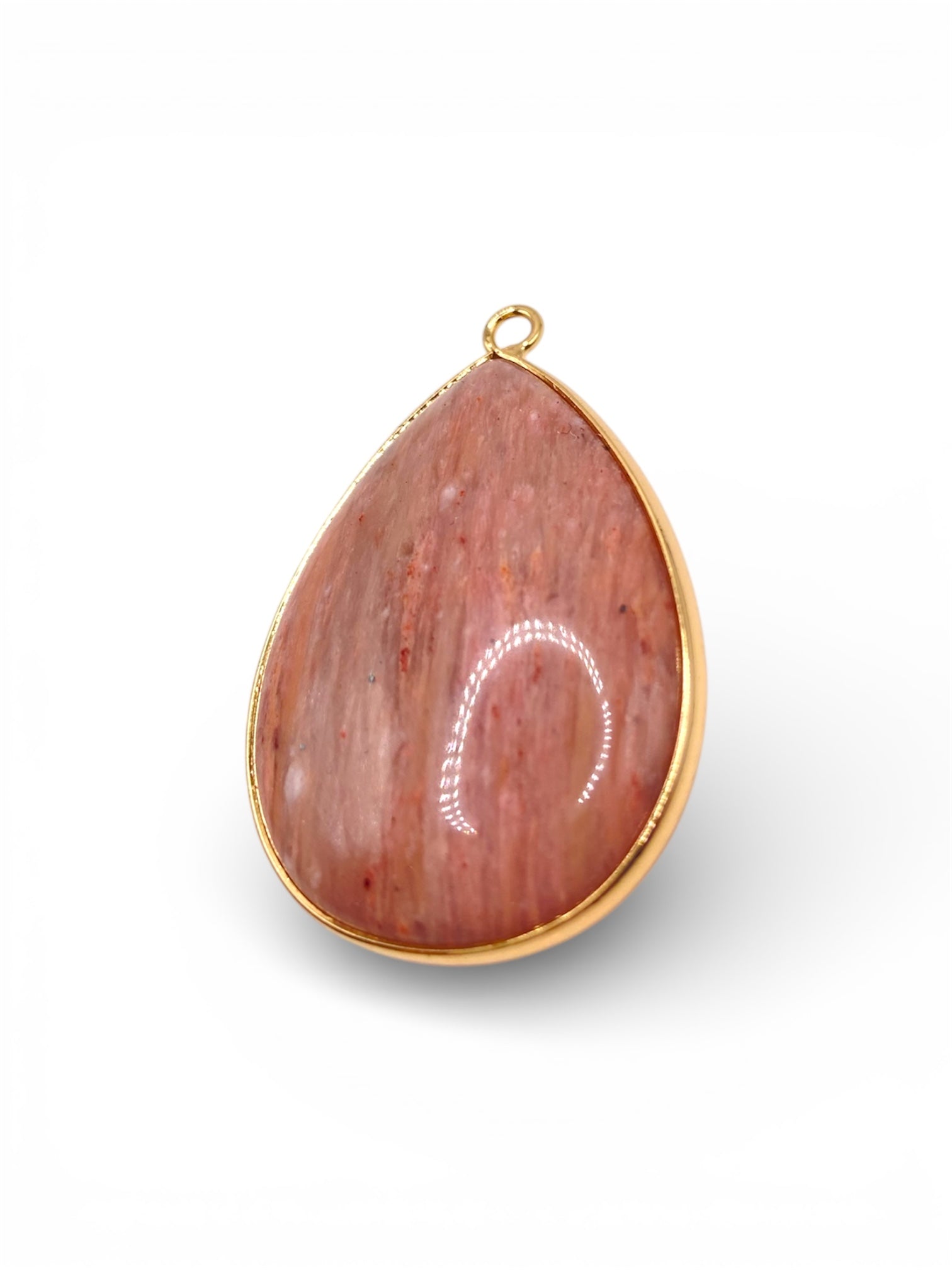 PENDENTIF SERTIE - RHODOCROSITE