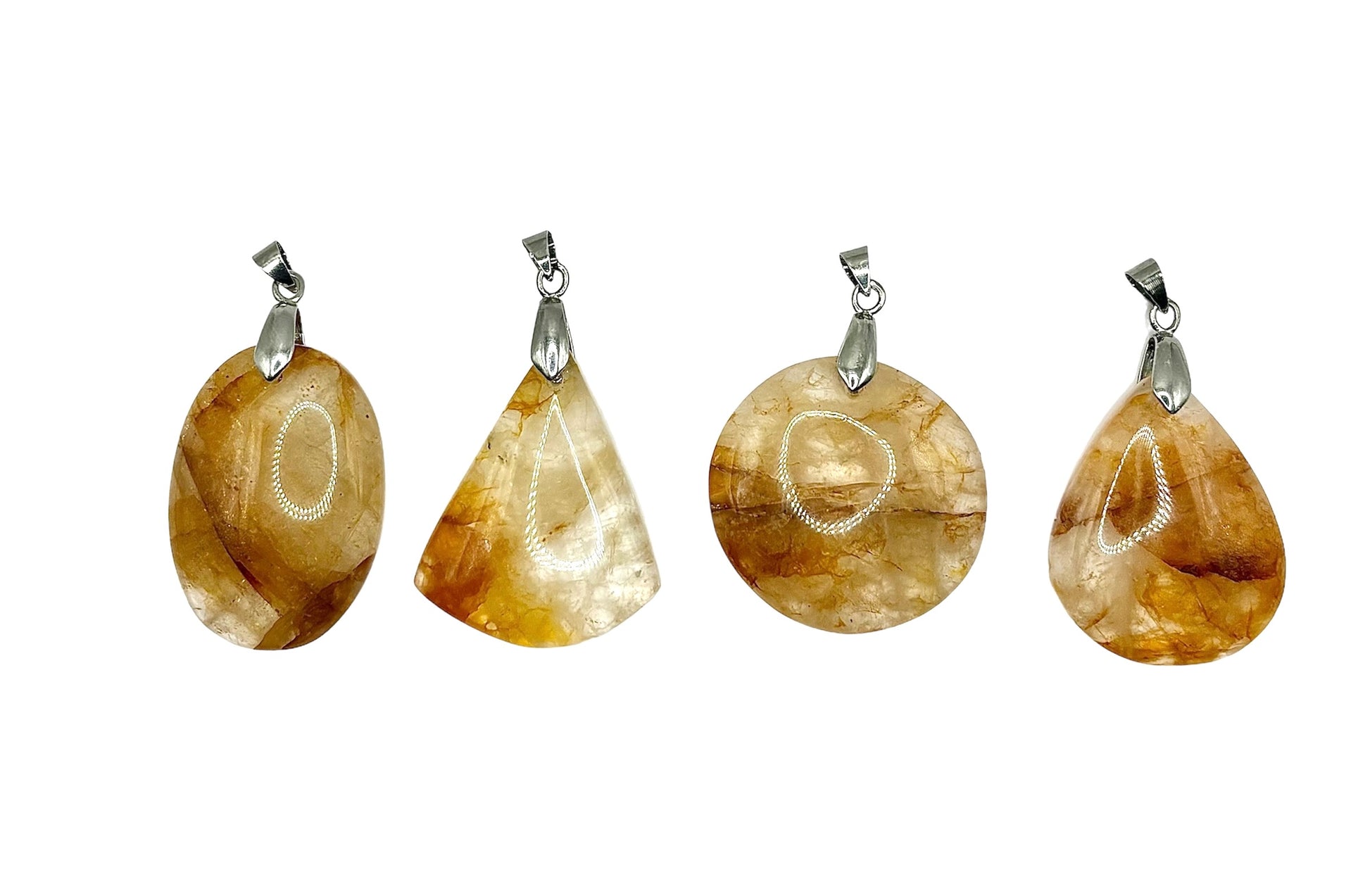 PENDENTIF MADAGASCAR QUARTZ HÉMATOÏDE (la pièce)