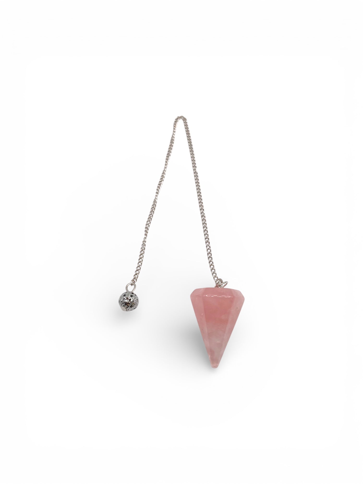 PENDULE AVEC CHAÎNE - QUARTZ ROSE