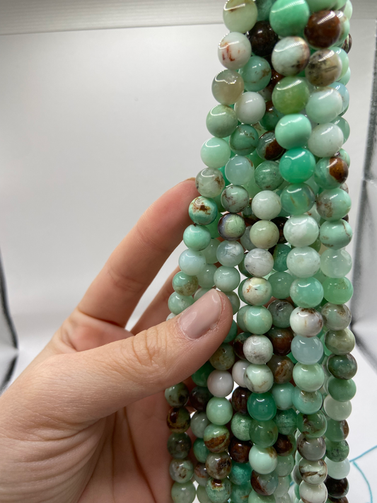 FIL DE PERLE 8MM - JADE AUSTRALIEN / CHRYSOPRASE