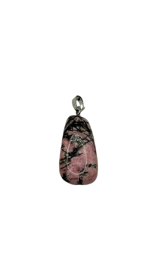 PENDENTIF PIERRE FINE RHODONITE (la pièce)