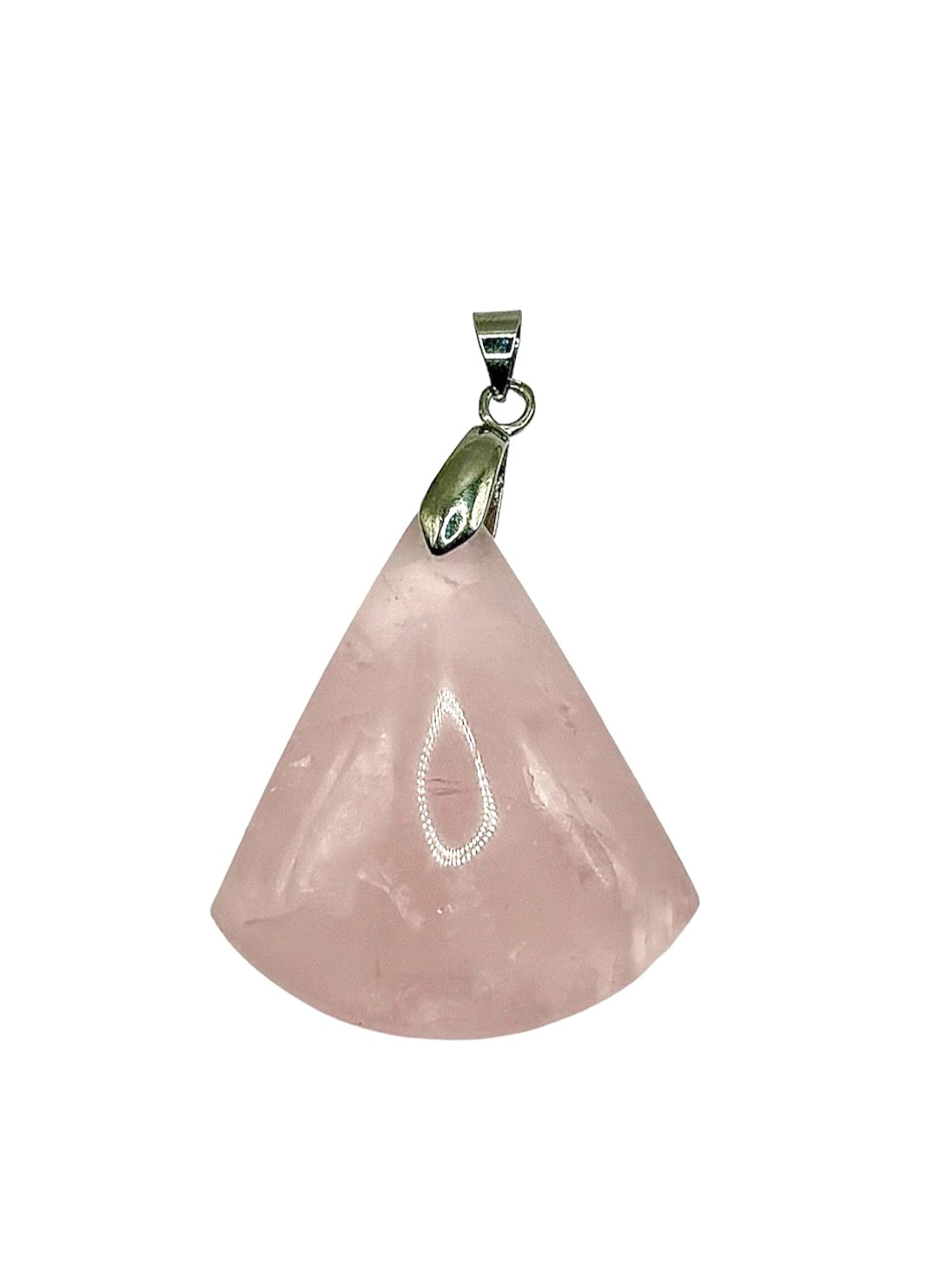 PENDENTIF MADAGASCAR QUARTZ ROSE  (la pièce)