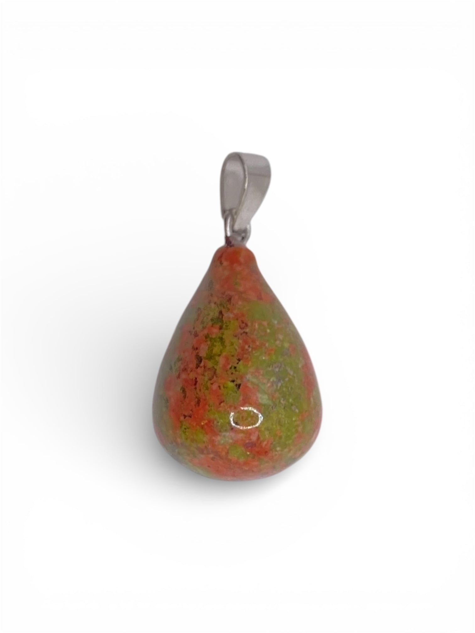 PENDENTIF GOUTTE 3D - UNAKITE
