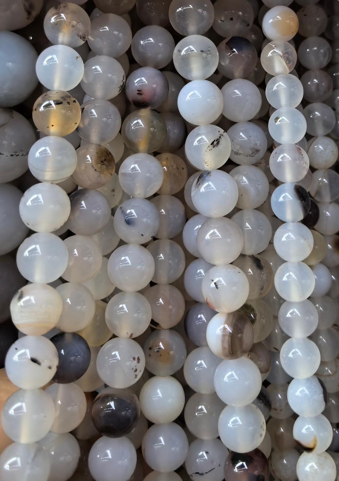 FILDE PERLE AGATE OCÉAN - 8mm