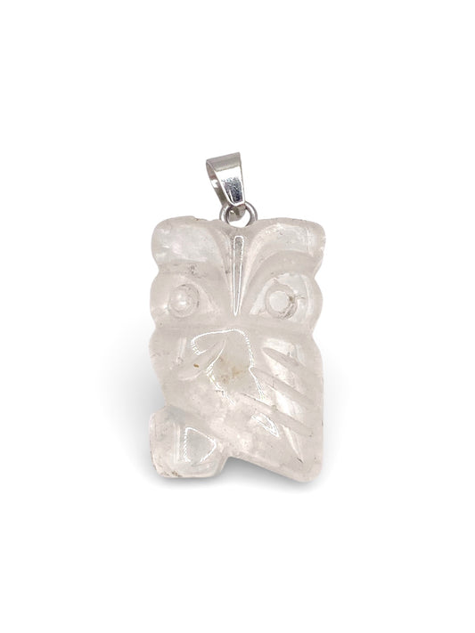 PENDENTIF HIBOUX - CRISTAL DE ROCHE