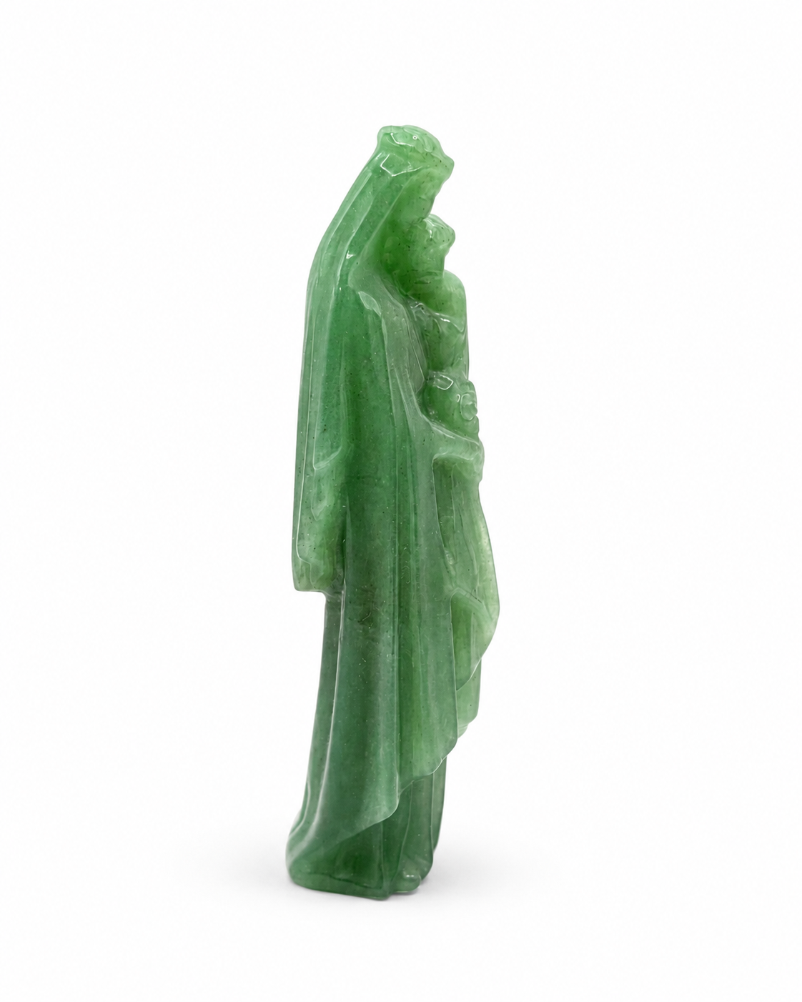 Statut Vierge Marie portant l'Enfant Jésus - Aventurine
