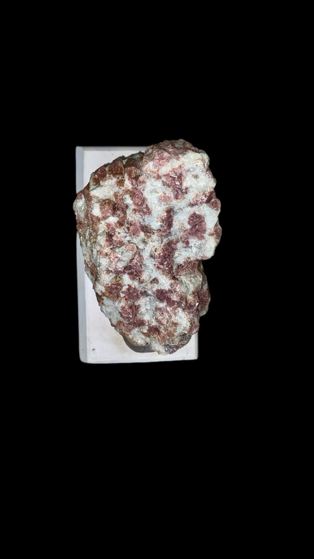 TOURMALINE ROSE BRUT MONTÉE SUR BOIS 2,40 KG