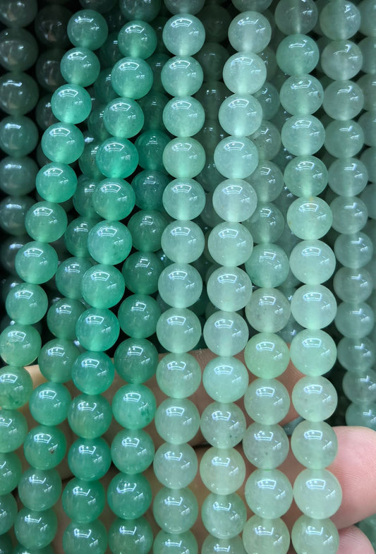 FIL DE PERLE AVENTURINE - 8mm