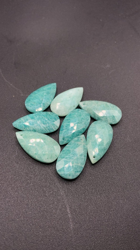 PENDENTIF FACETTÉ AMAZONITE
