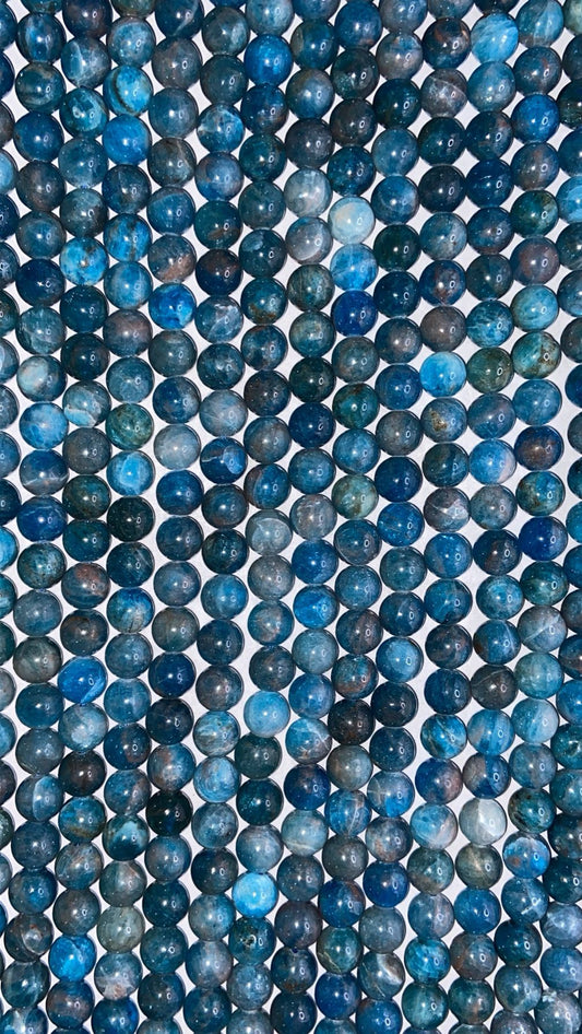 FIL DE PERLE 8MM - APATITE BLEUE