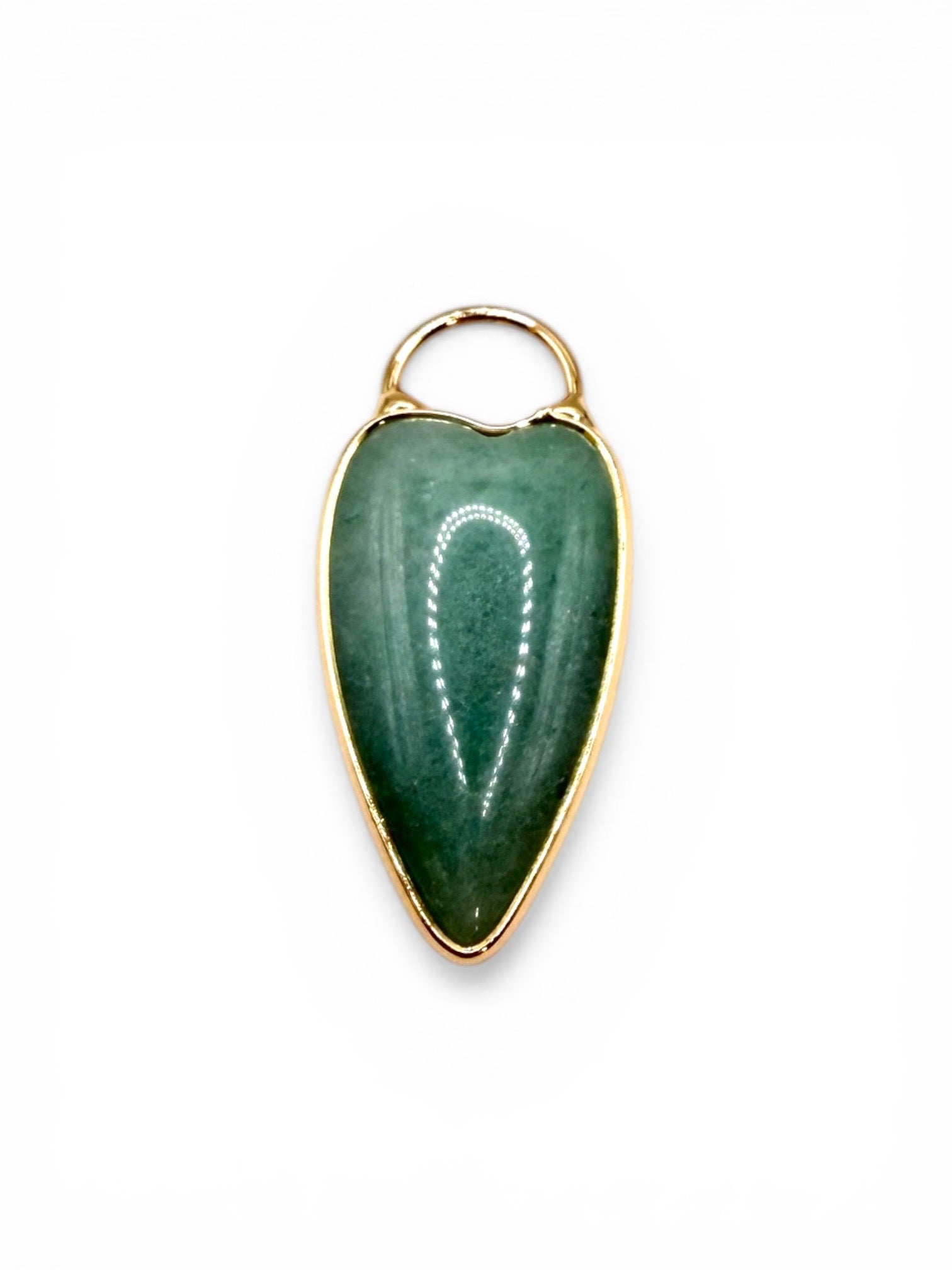 PENDENTIF FLECHE SERTIE - AVENTURINE