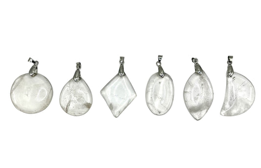 PENDENTIF MADAGASCAR CRISTAL DE ROCHE (la pièce)