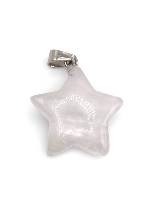 PENDENTIF ÉTOILE - CRISTAL DE ROCHE