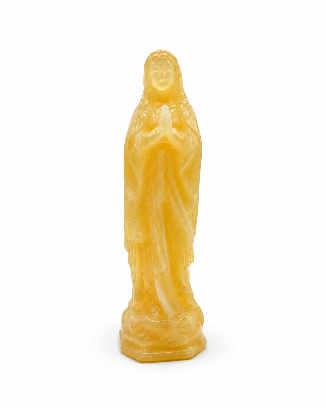 Vierge Marie en prière - Jade Jaune