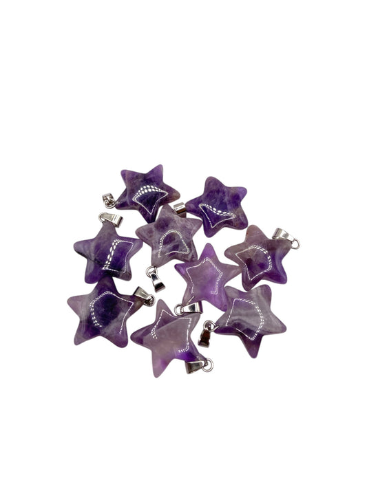 PENDENTIF ÉTOILE - AMÉTHYSTE