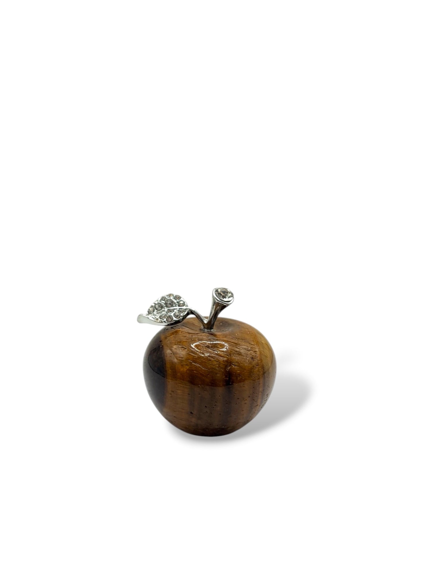 POMME DECORATIVE 3CM - OEIL DE TIGRE