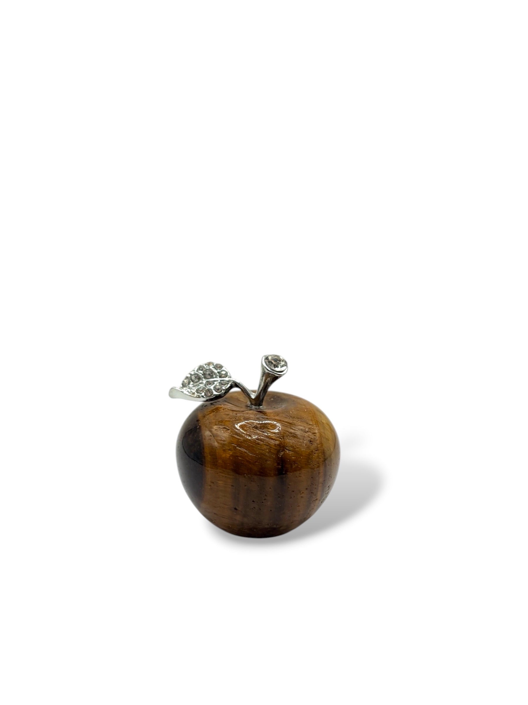 POMME DECORATIVE 3CM - OEIL DE TIGRE