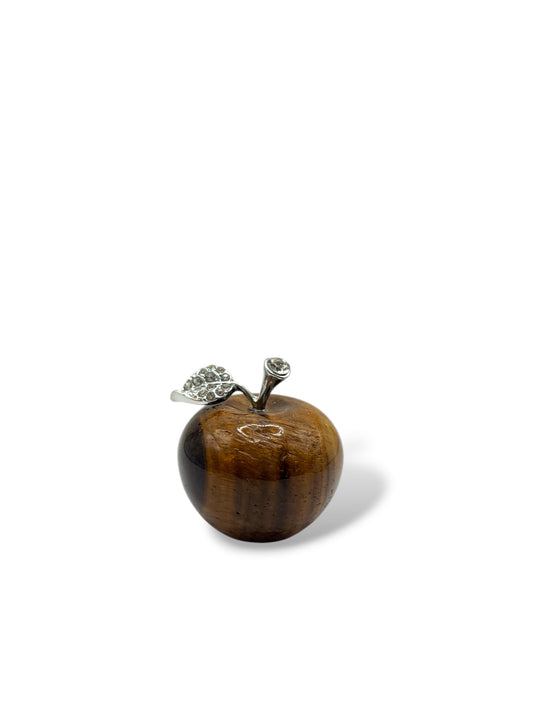 POMME DECORATIVE 3CM - OEIL DE TIGRE