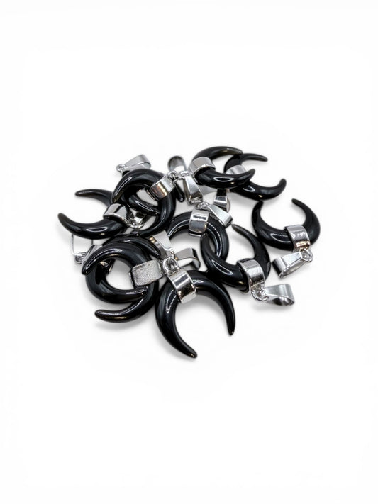 PENDENTIF CORNE - ONYX
