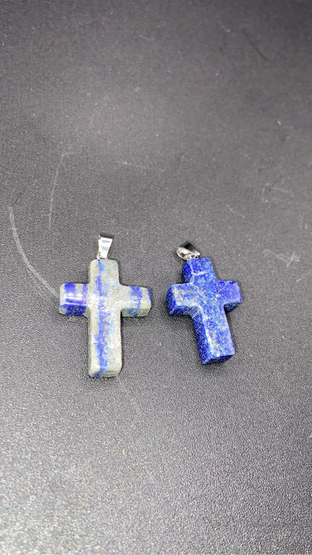 PENDENTIF CROIX LAPIS LAZULI