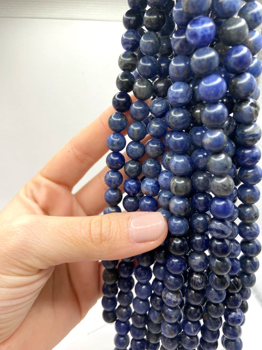 FIL DE PERLE 8MM - SODALITE