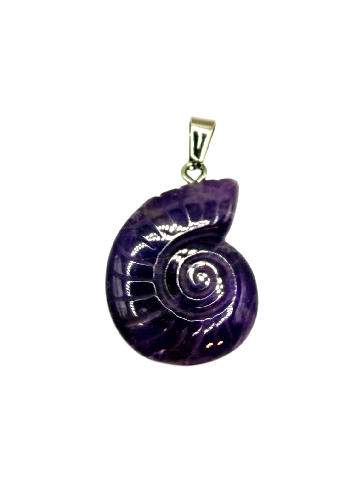 PENDENTIF ESCARGOT - AMETHYSTE