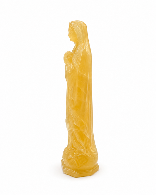 Vierge Marie en prière - Jade Jaune