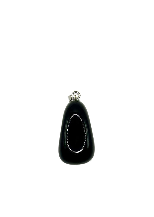 PENDENTIF PIERRE FINE ONYX NOIR (la pièce)