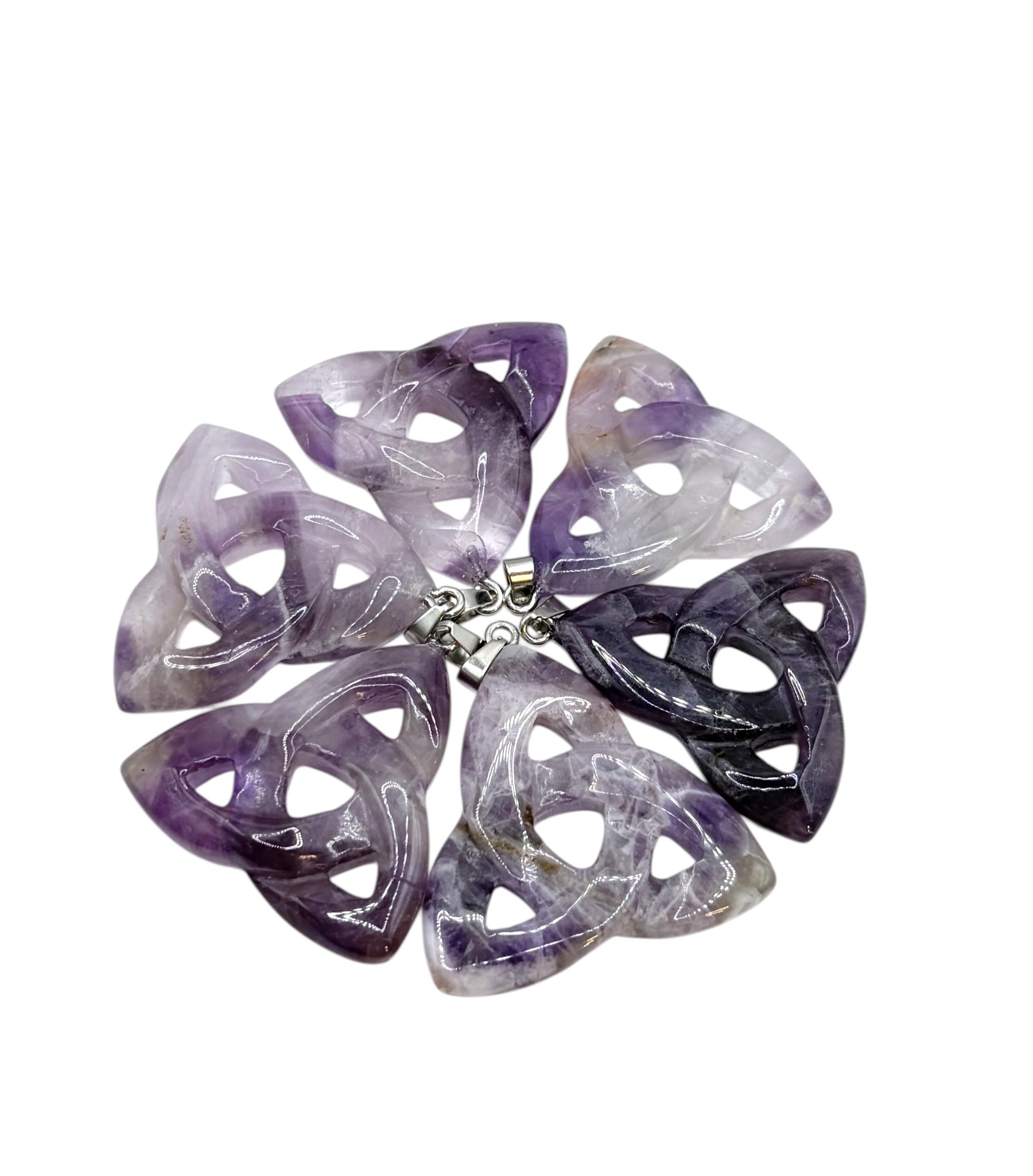 PENDENTIF TRIQUETRA - AMETHYSTE