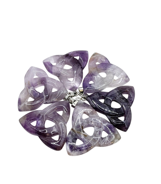 PENDENTIF TRIQUETRA - AMETHYSTE