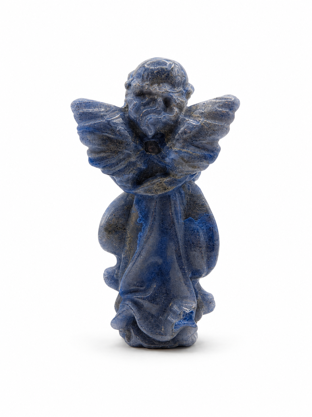 Statut Ange gardien - Lapis lazuli surteinté