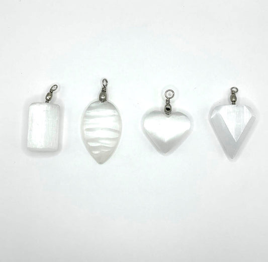 PENDENTIF SÉLÉNITE BLANCHE (la pièce)