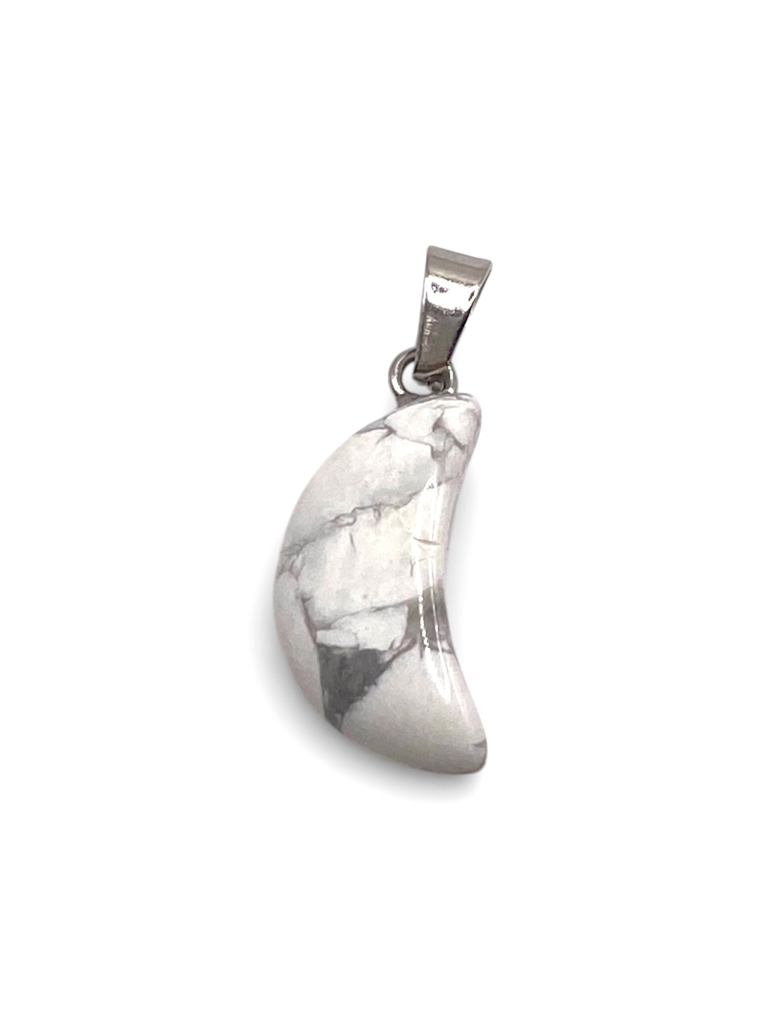 PENDENTIF DEMI LUNE - HOWLITE