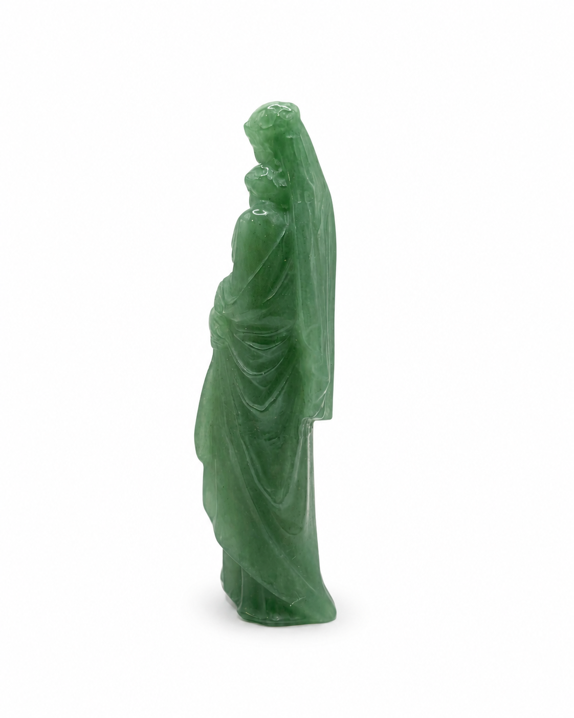 Statut Vierge Marie portant l'Enfant Jésus - Aventurine