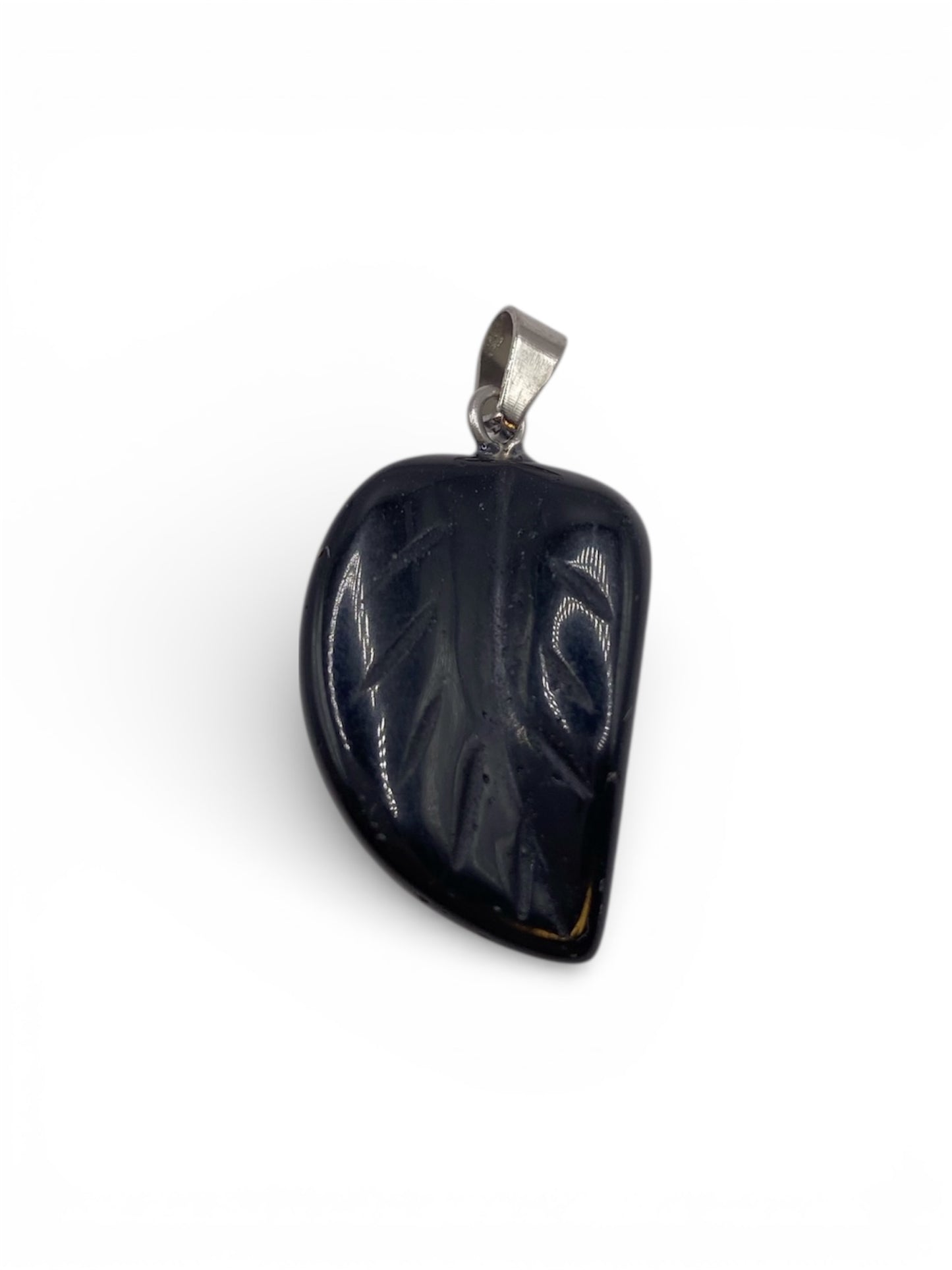 PENDENTIF FEUILLE ONYX