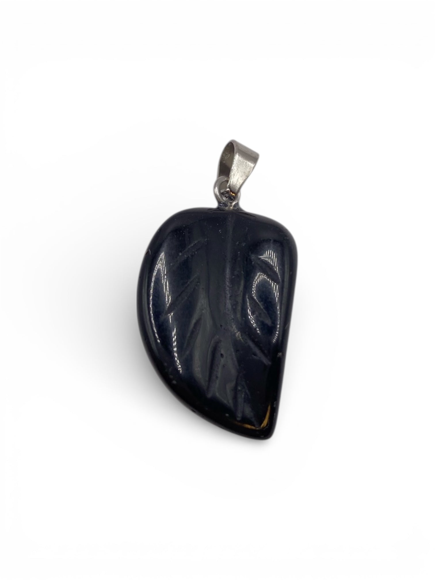 PENDENTIF FEUILLE ONYX