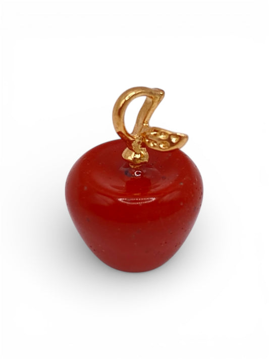 PENDENTIF POMME - JASPE ROUGE