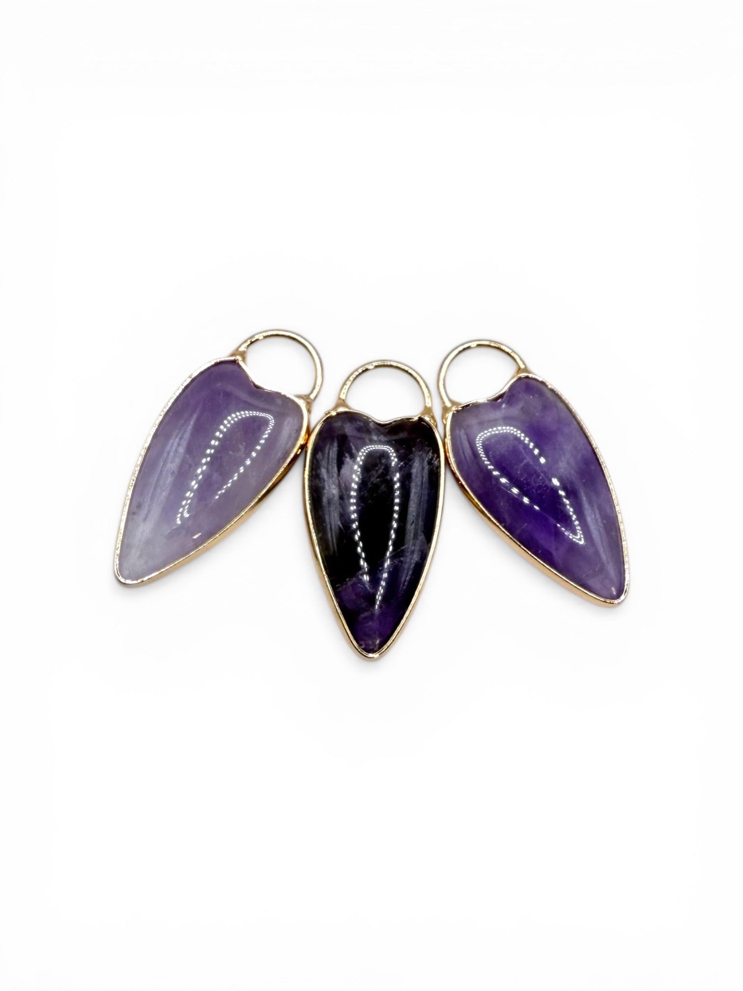PENDENTIF SERTIE FLECHE - AMETHYSTE