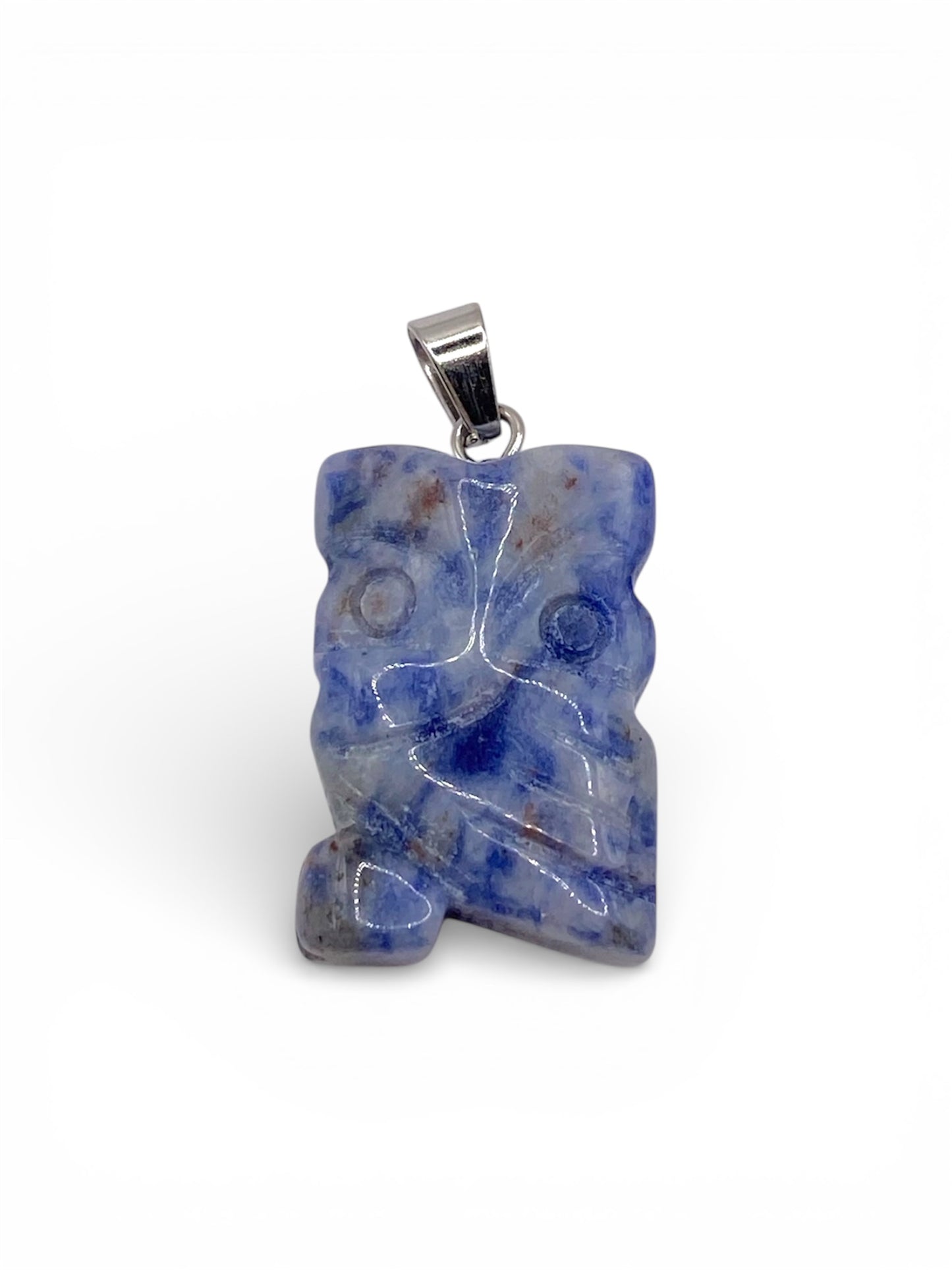 PENDENTIF HIBOUX - SODALITE